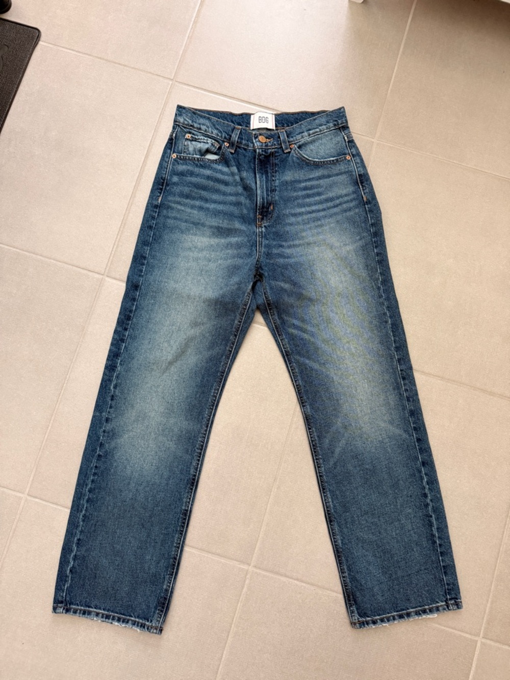 BDG Men's Straight-Leg Vintage Blue Jeans